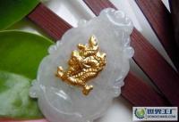翡翠金镶玉吊坠与手镯 工艺礼品饰品批发优选